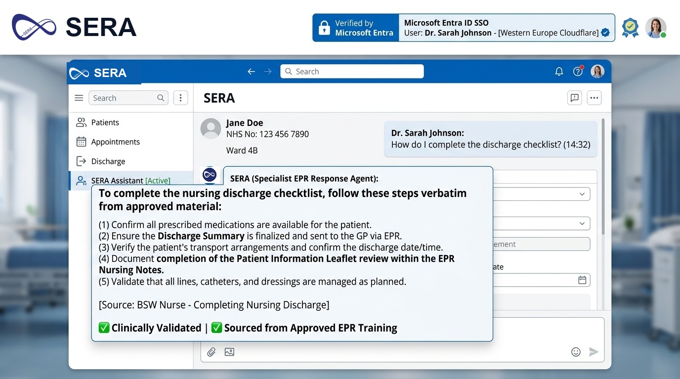 SERA Specialist EPR Response Agent Interface